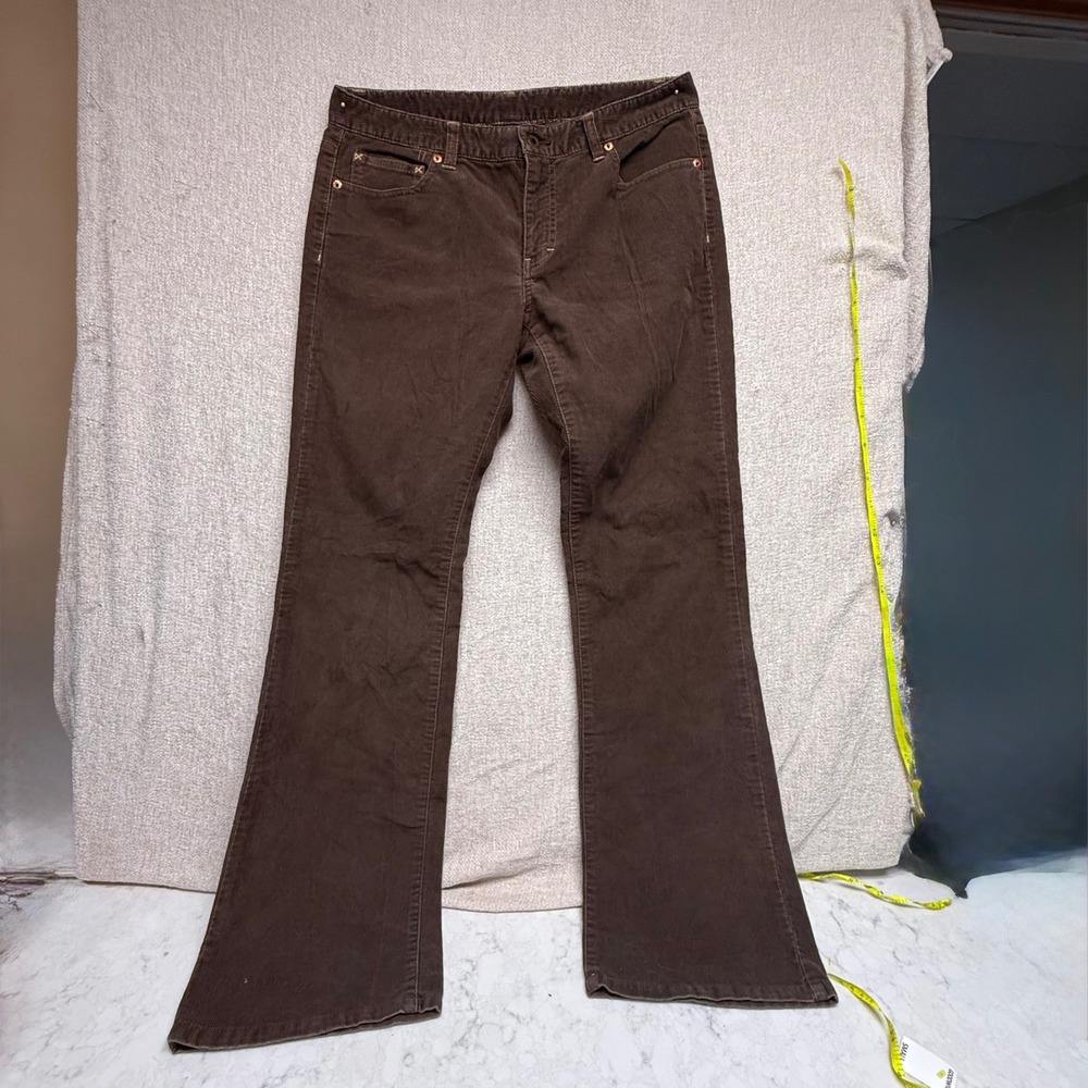 Polo Jeans Co Ralph Lauren Brown Corduroy Flare Pants Size 10